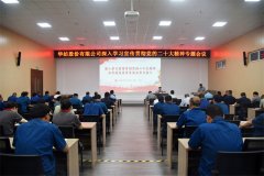 公司黨委書記、董事長盛守祥為黨員干部講黨課